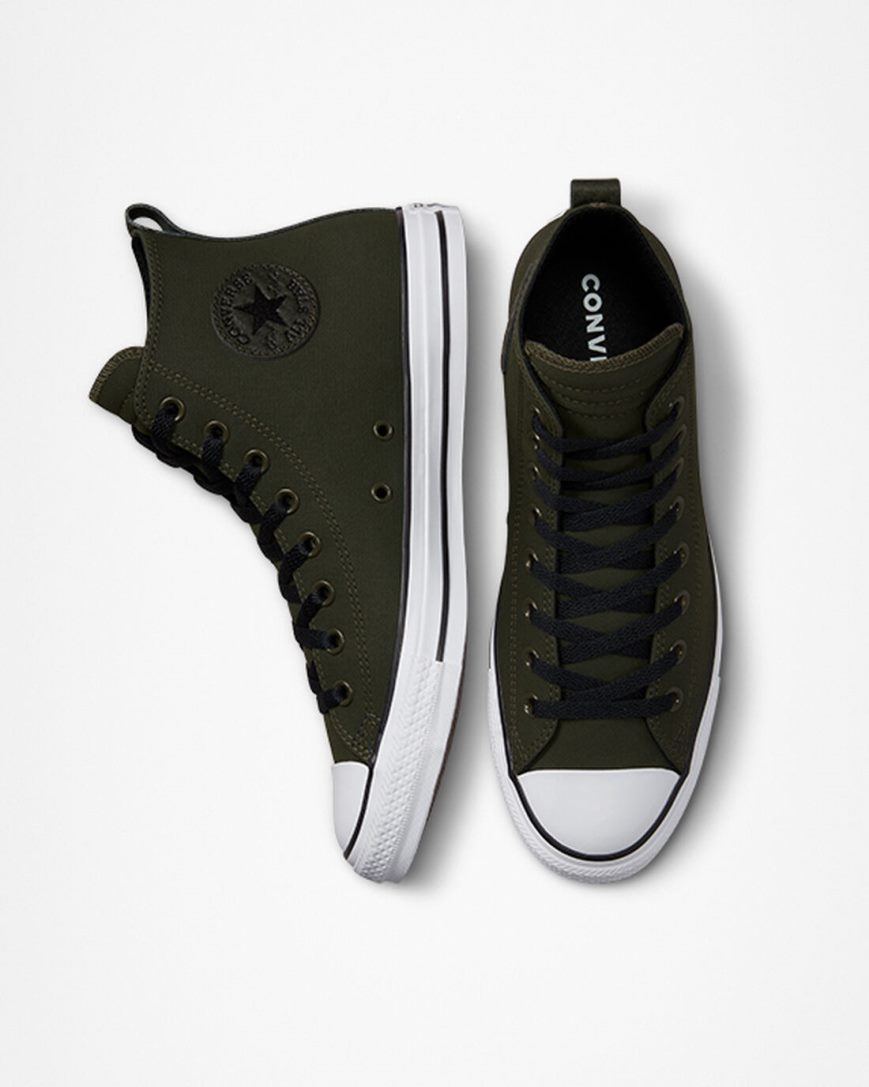 Men's Converse Chuck Taylor All Star TecTuff High Top Shoes Olive / Green / White / Black | AU 4E359P